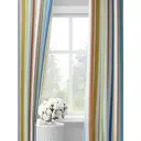 Комплект штор на шторной ленте Decoracion Разноцветные полоски 145x275 см цвет синий зеленый желтый