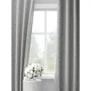 Комплект штор на шторной ленте Decoracion Хрупкие васильки 145x275 см цвет серый