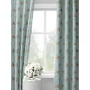 Комплект штор на шторной ленте Decoracion Спящий оленёнок 145x275 см цвет зеленый коричневый бирюзовый