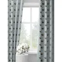 Комплект штор на шторной ленте Decoracion Цветочный ёжик 145x275 см цвет зеленый коричневый голубой
