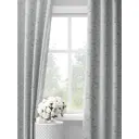 Комплект штор на шторной ленте Decoracion Веточки и ягоды 145x275 см цвет серый
