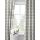Комплект штор на шторной ленте Decoracion Клетка Глостер 145x275 см цвет белый серый