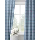 Комплект штор на шторной ленте Decoracion Stewart tartan 145x275 см цвет голубой