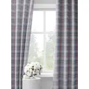 Комплект штор на шторной ленте Decoracion Клетка Буффало 145x275 см цвет сиреневый