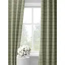 Комплект штор на шторной ленте Decoracion Клетка 4 квадрата 145x275 см цвет оливковый