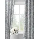 Комплект штор на шторной ленте Decoracion Коруши 145x275 см цвет белый синий