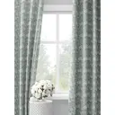 Комплект штор на шторной ленте Decoracion Букетики нарциссов 145x275 см цвет белый серый голубой