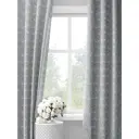 Комплект штор на шторной ленте Decoracion Садовые мотивы 145x275 см цвет серый зеленый