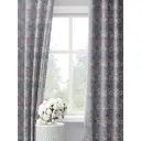Комплект штор на шторной ленте Decoracion Романтические цветы 145x275 см цвет белый серый лиловый