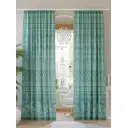 Комплект штор на шторной ленте AT Home Клео 150x260 см цвет бирюзовый