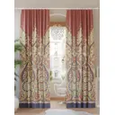 Комплект штор на шторной ленте AT Home Кайстро 150x260 см цвет красный