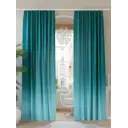 Комплект штор на шторной ленте AT Home Идинья 150x260 см цвет бирюзовый