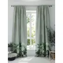 Комплект штор на шторной ленте AT Home Логнорис 150x260 см цвет мятный