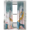 Комплект штор на шторной ленте AT Home Римеркис 150x250 см цвет белый