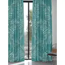 Комплект штор на шторной ленте AT Home Ломгенс 150x270 см цвет бирюзовый