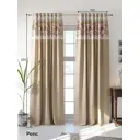 Комплект штор на шторной ленте AT Home Рифенсит 150x250 см цвет золотой