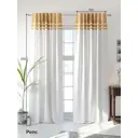 Комплект штор на шторной ленте AT Home Ларинет 150x250 см цвет белый