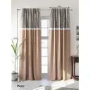 Комплект штор на шторной ленте AT Home Матенвис 150x250 см цвет светло-коричневый