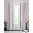 Комплект штор на шторной ленте AT Home Лорифирс 150x270 см цвет розовый