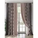 Комплект штор на шторной ленте AT Home Шенквис 220x260 см цвет бежевый