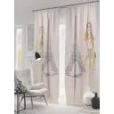 Комплект штор на шторной ленте AT Home Парижский стиль 150x260 см цвет светло-серый