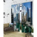 Комплект штор на шторной ленте AT Home Персидский залив 150x260 см цвет черный