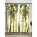 Комплект штор на шторной ленте AT Home Антрацибия 150x260 см цвет черный