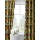 Шторы на шторной ленте decoracion С разноцветными листьями #33020106, 145x275см, цвет коричневый и зеленый