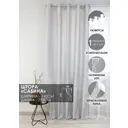 Штора на люверсах Kauffort Сабина 160x270 см цвет серый