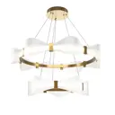 Светильник подвесной светодиодный Maytoni Breeze Mod281pl-l80bs3k 36 м² теплый белый (желтый) свет цвет латунь