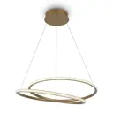 Светильник подвесной светодиодный Maytoni Nola Mod100pl-l47bsk1 18 м² регулируемый белый свет цвет жёлтый/золотой