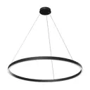 Светильник подвесной светодиодный Maytoni Rim Mod058pl-l54bk 27 м² регулируемый белый свет цвет черный