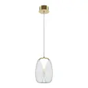 Светильник подвесной светодиодный Maytoni Splash Mod282pl-l8g3k1 3 м² теплый белый (желтый) свет цвет золото