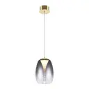 Светильник подвесной светодиодный Maytoni Splash Mod282pl-l8g3k 3 м² теплый белый (желтый) свет цвет золото