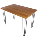 Кухонный стол прямоугольный Solarius Loft 120x80 см массив сосны цвет ольха 710-10544