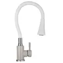 Смеситель для кухни с гибким изливом Wisent W74199-21C-3 песочный/белый