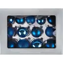 Набор новогодних шаров Christmas ø6 см цвет синий 26 шт.