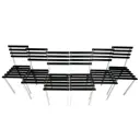 Комплект стульев 6 шт Solarius 34x80x33 см дерево цвет бело-черный