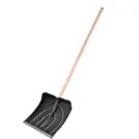 Лопата для уборки снега Rus 42 см x 100 см пластик с черенком дерево