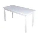 Кухонный стол прямоугольный Solarius 600-10093 120x75x80 см дерево цвет белый