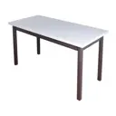 Кухонный стол прямоугольный Solarius 600-10078 120x75x70 см дерево цвет белый