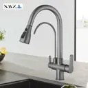 Смеситель для кухни Smz 79 SMZFAU поворотный излив 42 см цвет графитовый серый