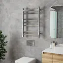 Полотенцесушитель электрический Bauedge DB-0119 500x800 мм 130 Вт лесенка цвет хром