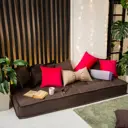 Диван-кровать Miella Lora 1 200x23x80 см пенополиуретан цвет коричневый