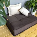 Диван-пуф Miella Lora 80x100x23 см пенополиуретан цвет коричневый