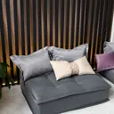 Диван-пуф Miella Lora 80x100x23 см пенополиуретан цвет серый