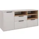 Комод Гк Аквилон Чикаго 3 ящика 140x45.50x65 Плита ДСП цвет кашемир