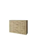 Комод Anrex 2D4S Doorset 4 ящика 135x41x94.60 ЛДСП цвет дуб наварра