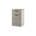 Комод Anrex 1D2S 2 ящика 45.20x39.40x76 ЛДСП цвет персидский жемчуг/ирландский ликер