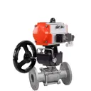 Кран шаровой прямой Dn.ru D160-10502 Ду15 Ру40 нержавеющая сталь ручка барашек